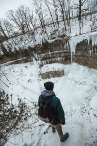 james-in-front-of-frozen-tew-falls-in-ontario-2018