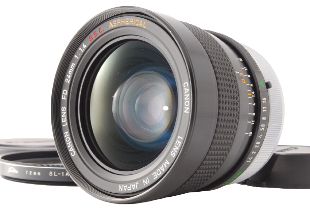 Canon FD 24mm F/1.4 S.S.C. Aspherical Lens