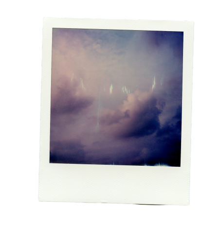polaroid pictures of the sky transparent